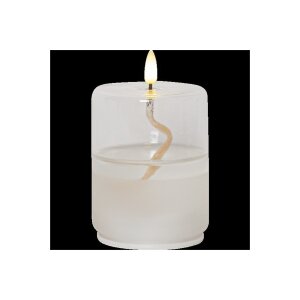 LED-Kerze Flamme Float im Glas – 8×13 cm,...