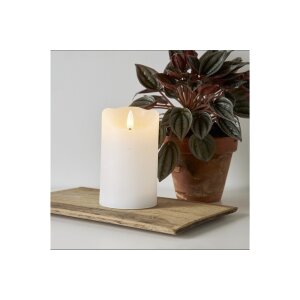 LED-Wachskerze Flamme Serie – Weiß, 12,5 cm,...