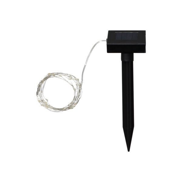 Solarlichterkette Dew Drop – 50 LED, 5 m, warmweiß für Garten & Balkon