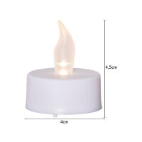 LED Teelichter Vierer Pack Paulo – Warmweiß mit Timerfunktion