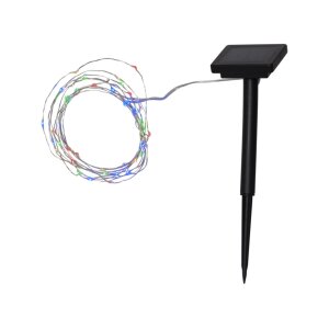 Solarlichterkette Dew Drop mit 50 LEDs RGB+W | 5 m |...