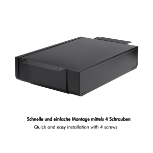 Unterbau-Schreibtischschublade Schwarz | 5 kg Tragkraft |...