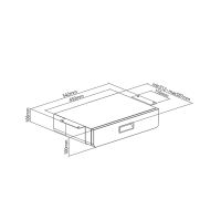 Unterbau-Schreibtischschublade Schwarz | 5 kg Tragkraft | Zur Untertischmontage
