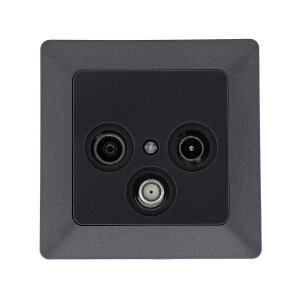 MILOS Antennendose TV Radio SAT – 3-Loch Dose |...