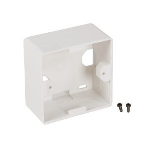 Aufputzrahmen 80x80x40 mm in RAL9010 Weiß –...