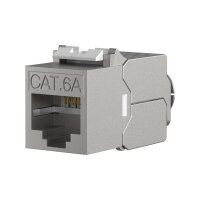 RJ45 Keystone STP Cat.6A – 500MHz, vollgeschirmt, komponentenzertifiziert