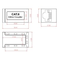 Modular-Adapter RJ45 STP Cat.6 – Geschirmte Verbindungskupplung