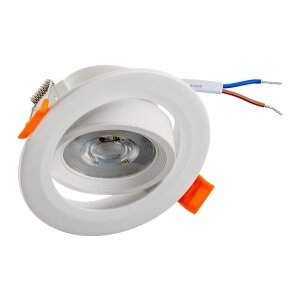ChiliTec LED Einbauleuchte Umschaltbare Lichtfarbe 72 mm...
