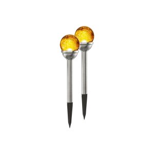 Solarpollerleuchte Roma 2er Set – LED, 26 cm,...