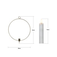 Dekoration FLAMME RING in "Messing"