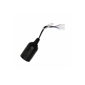 Baufassung E27 Schwarz mit Steckklemme – bis 100W |...
