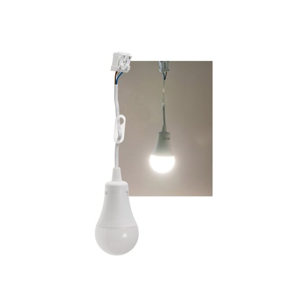 Baustellen-Leuchte A60 mit 15 cm Kabel 12W