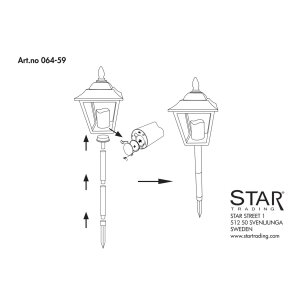 LED Grablaterne „Flame Lantern“ – Schwarz, Timer, flackerndes Licht, wetterfest