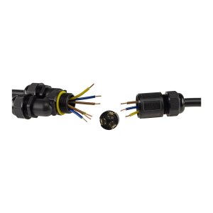 Kabelverbinder Y-Form, IP68, 230V Schraubanschluss, für Kabel Ø 6-11mm