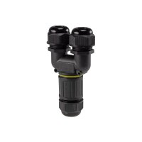 Kabelverbinder Y-Form, IP68, 230V Schraubanschluss, für Kabel Ø 6-11mm