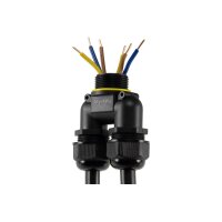Kabelverbinder Y-Form, IP68, 230V Schraubanschluss, für Kabel Ø 6-11mm