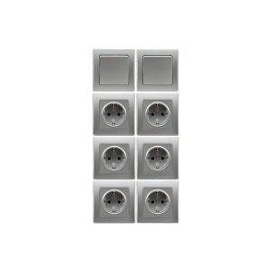 B-Ware DELPHI Starter-Kit, 16-teilig, silber 6x...