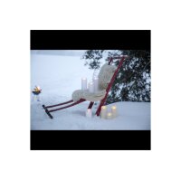 LED STUMPENKERZE M-TWINKLE weiß 17,5cm