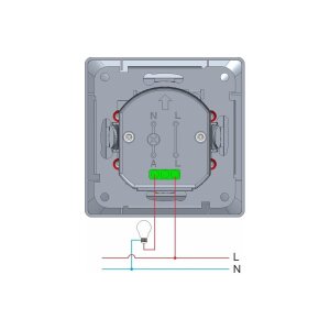 DELPHI Bewegungsmelder 160°, silber LED geeignet,...