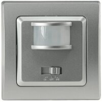 DELPHI Bewegungsmelder 160°, silber LED geeignet, 250V~, Unterputz, 2-Draht
