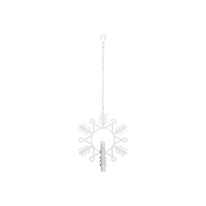 Schneeflocke aus Metall -Ø 24- mit einer LED...