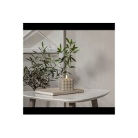 LED-Wachskerze Flamme Dot Beige – Bubble-Design, 9,5 cm, Timer & warmweißes Licht