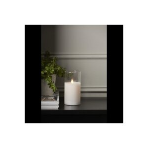 LED Stumpenkerze M-TWINKLE 10 + 12,5 + 15cm