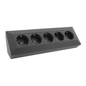 ChiliTec 5-fach Eck-Steckdose Küchensteckdose 230V I...