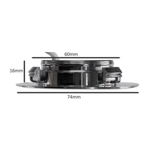 EBL-HV65si LED-Einbauleuchte 150 lm 4000 K | Ø 60 mm Silber